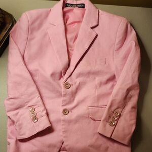Akademiks Light Pink Children's Blazer - Two-Button Notch Lapel